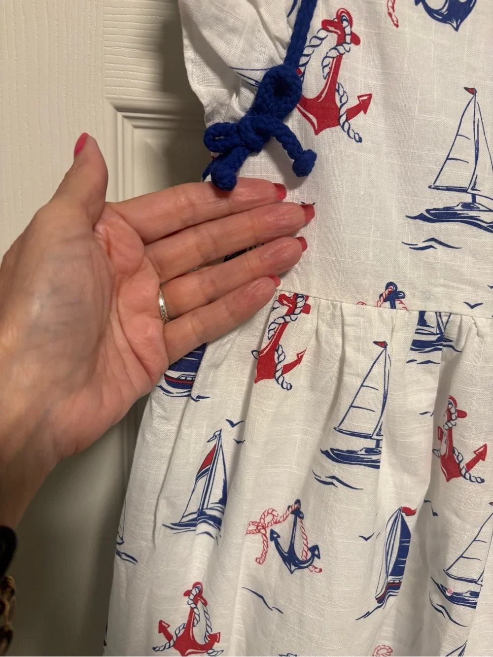 NWT Tommy Bahama Girls Nautical Summer Dress with Tote